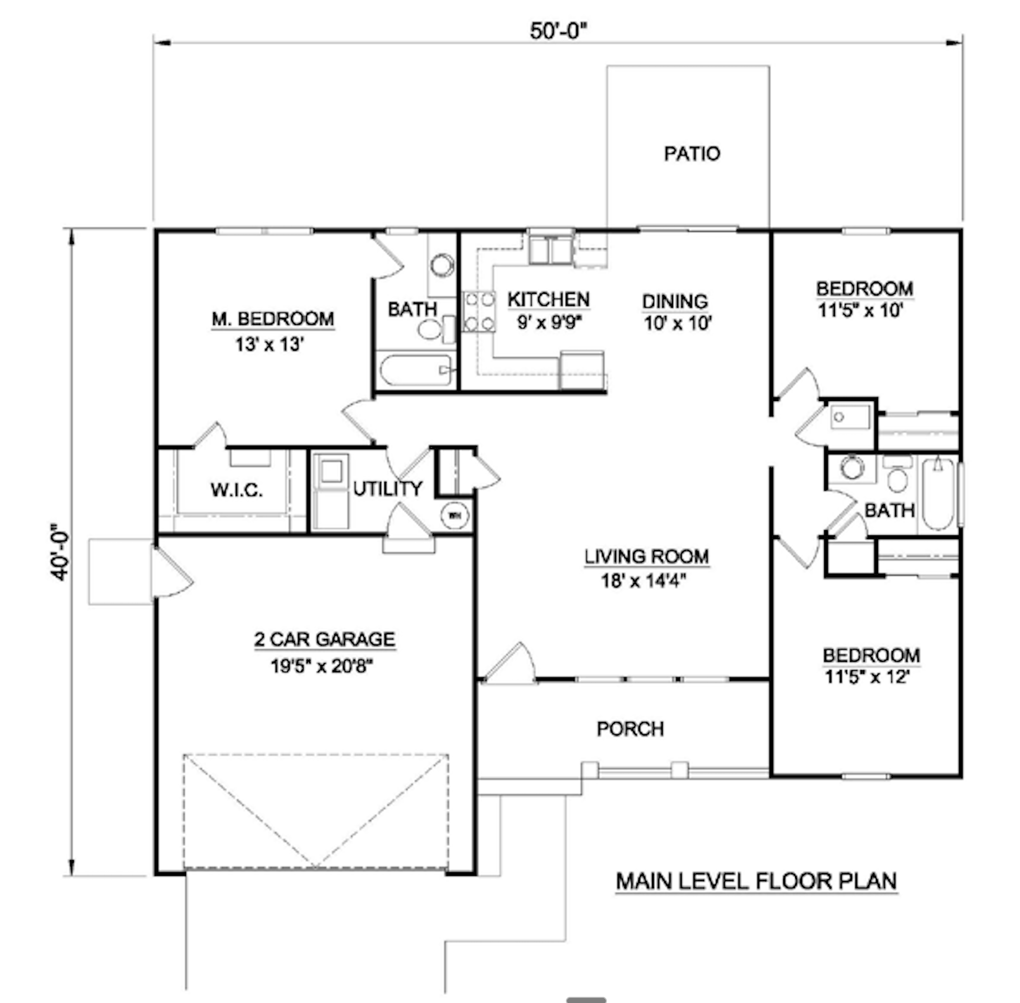 Main Level Floor Plan
